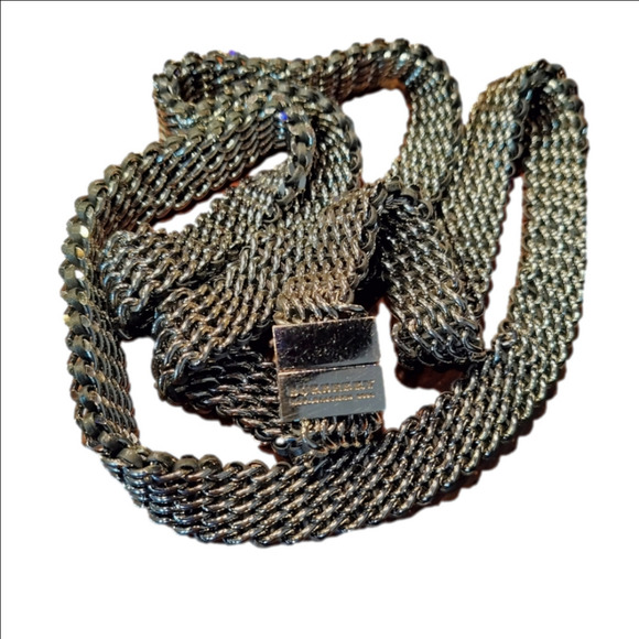 Burberry Accessories - Burberry Vintage Metal Belt with Modern Chain Design - Size 46inch